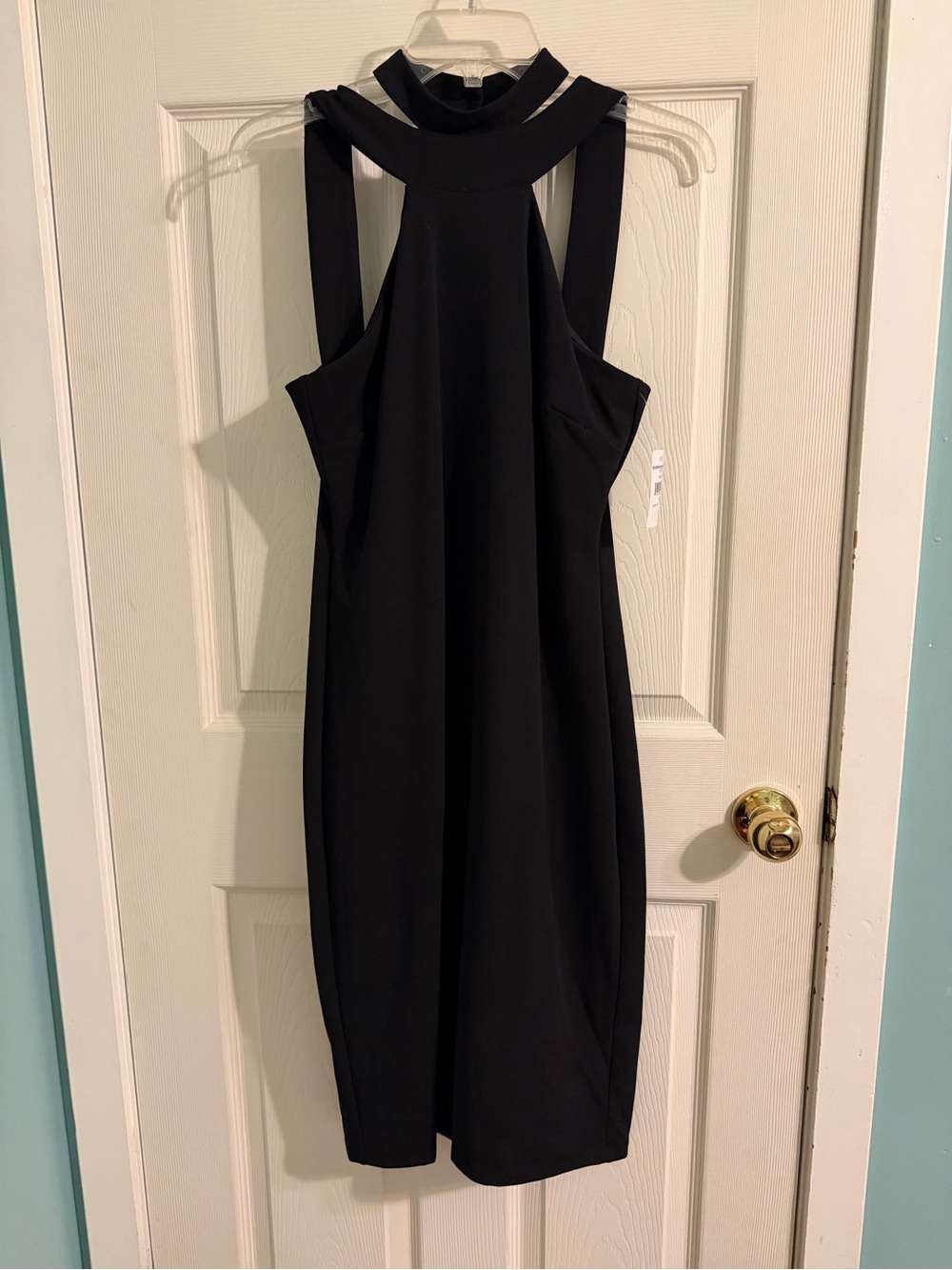 Bebe “Little Black Dress”
Style Midi Dress Size 10 
NWT Bloomingdale’s $119